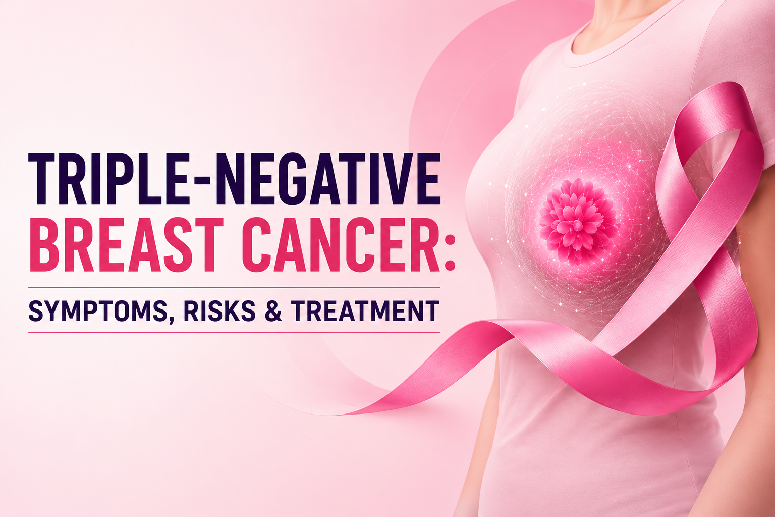 Featured Image Alt Text: Triple-negative breast cancer symptoms, risk factors and treatment options
